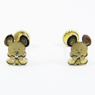 PENDIENTES NIÑA BICOLOR FETICHE