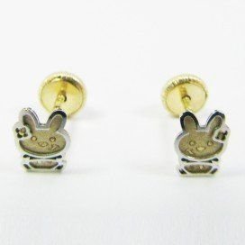 PENDIENTES NIÑA BICOLOR FETICHE