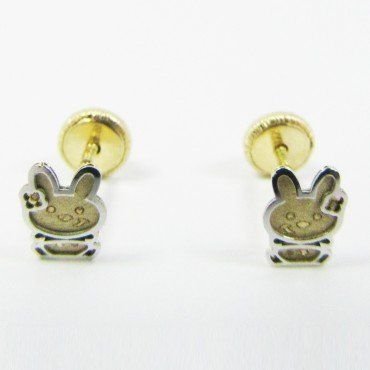 PENDIENTES NIÑA BICOLOR FETICHE