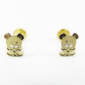 PENDIENTES NIÑA BICOLOR FETICHE
