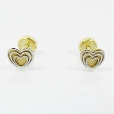 PENDIENTES NIÑA BICOLOR FETICHE