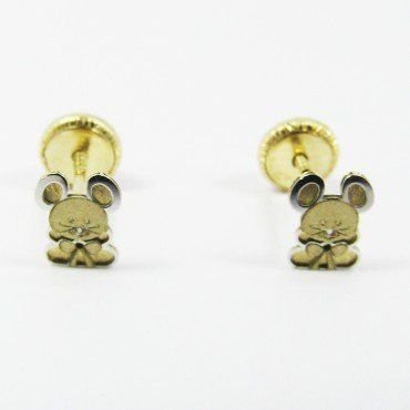 PENDIENTES NIÑA BICOLOR FETICHE