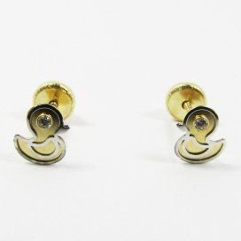 PENDIENTES NIÑA BICOLOR FETICHE