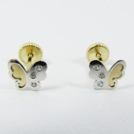 PENDIENTES NIÑA BICOLOR FETICHE