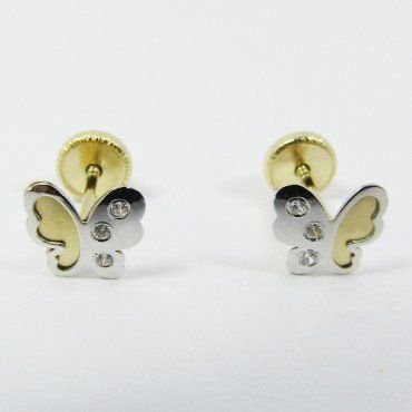 PENDIENTES NIÑA BICOLOR FETICHE