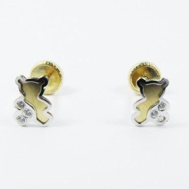 PENDIENTES NIÑA BICOLOR FETICHE