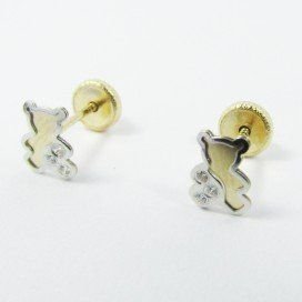 PENDIENTES NIÑA BICOLOR FETICHE