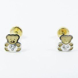 PENDIENTES NIÑA BICOLOR FETICHE