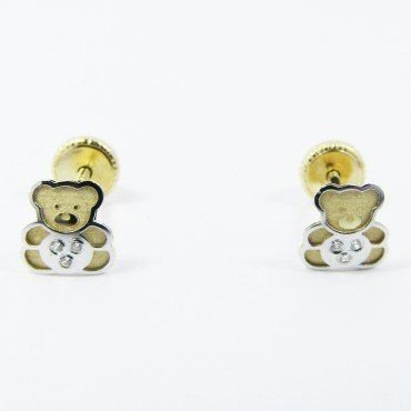 PENDIENTES NIÑA BICOLOR FETICHE