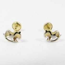 PENDIENTES NIÑA BICOLOR FETICHE