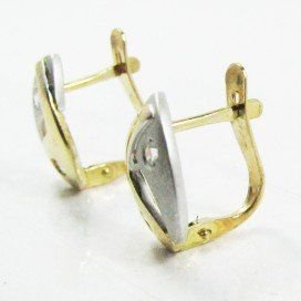 PENDIENTES NIÑA BICOLOR PIEDRA