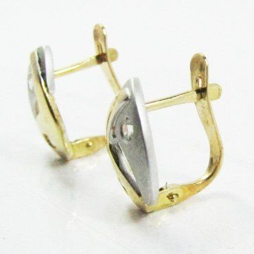 PENDIENTES NIÑA BICOLOR PIEDRA