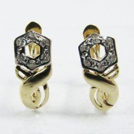 PENDIENTES NIÑA BICOLOR PIEDRA