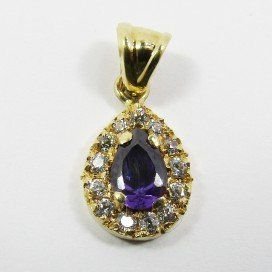 COLGANTE ORO AMARILLO PIEDRA