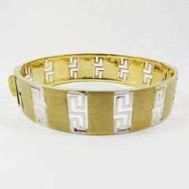 PULSERA ARO ORO BICOLOR