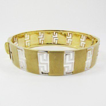 PULSERA ARO ORO BICOLOR