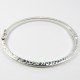 PULSERA ARO ORO BLANCO ITALIANO GRABADO