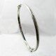 PULSERA ARO ORO BLANCO ITALIANO GRABADO