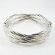 PULSERA ARO ORO BLANCO ITALIANO GRABADO