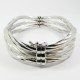 PULSERA ARO ORO BLANCO ITALIANO GRABADO