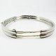 PULSERA ARO ORO BLANCO ITALIANO PIEDRA