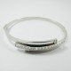 PULSERA ARO ORO BLANCO PIEDRA
