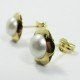 PENDIENTES ORO AMARILLO PERLA