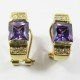 PENDIENTES ORO AMARILLO PIEDRA