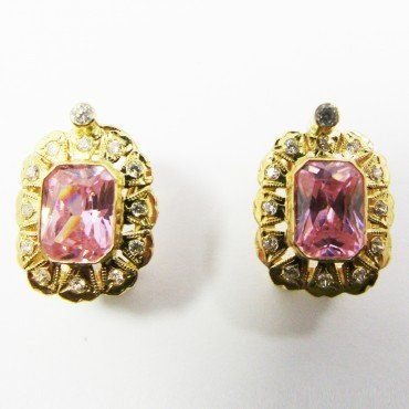 PENDIENTES ORO AMARILLO PIEDRA