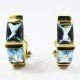 PENDIENTES ORO AMARILLO PIEDRA