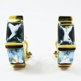 PENDIENTES ORO AMARILLO PIEDRA