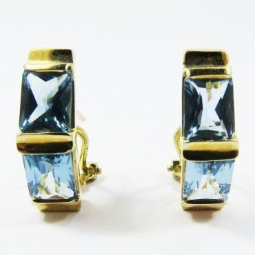 PENDIENTES ORO AMARILLO PIEDRA