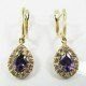 PENDIENTES ORO AMARILLO PIEDRA