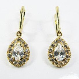 PENDIENTES ORO AMARILLO PIEDRA