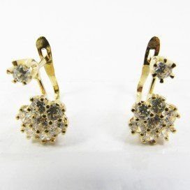 PENDIENTES ORO AMARILLO PIEDRA