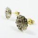 PENDIENTES ORO BICOLOR