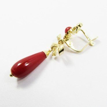 PENDIENTES NIÑA ORO AMARILLO CORAL
