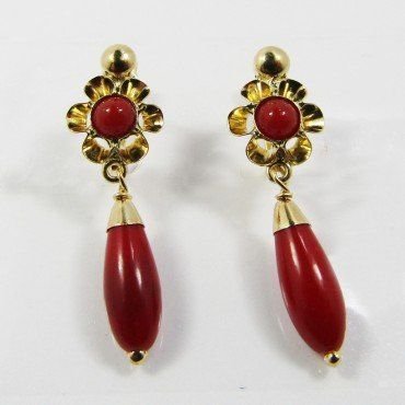 PENDIENTES NIÑA ORO AMARILLO PERLA