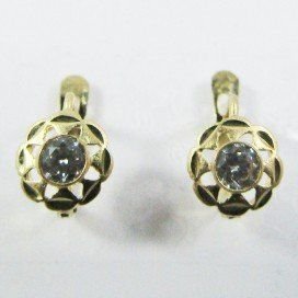 PENDIENTES NIÑA ORO AMARILLO PIEDRA 1ªP