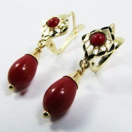 PENDIENTES NIÑA ORO AMARILLO TURQUESA