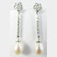 PENDIENTES ORO BLANCO PERLA