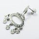 PENDIENTES ORO BLANCO PIEDRA