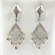 PENDIENTES ORO BLANCO PIEDRA