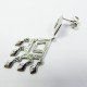 PENDIENTES ORO BLANCO PIEDRA