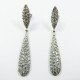 PENDIENTES ORO BLANCO PIEDRA