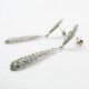 PENDIENTES ORO BLANCO PIEDRA
