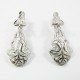 PENDIENTES ORO BLANCO PIEDRA