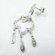 PENDIENTES ORO BLANCO PIEDRA