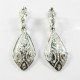 PENDIENTES ORO BLANCO PIEDRA