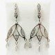 PENDIENTES ORO BLANCO PIEDRA